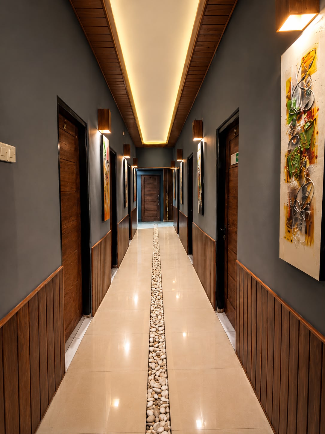 Lorong ruang perawatan Celebrity Spa