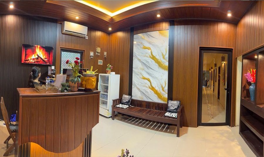 Sudut resepsionis Celebrity Spa
